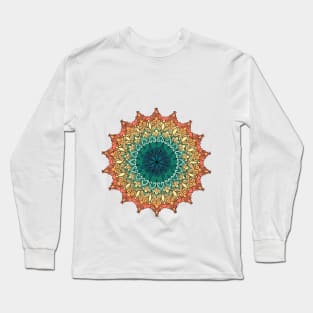 Rainbow Mandala Long Sleeve T-Shirt